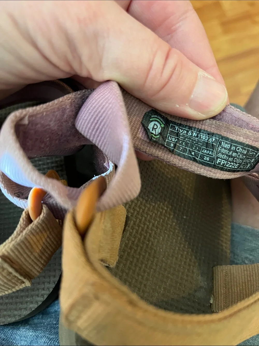 Teva purple strappy